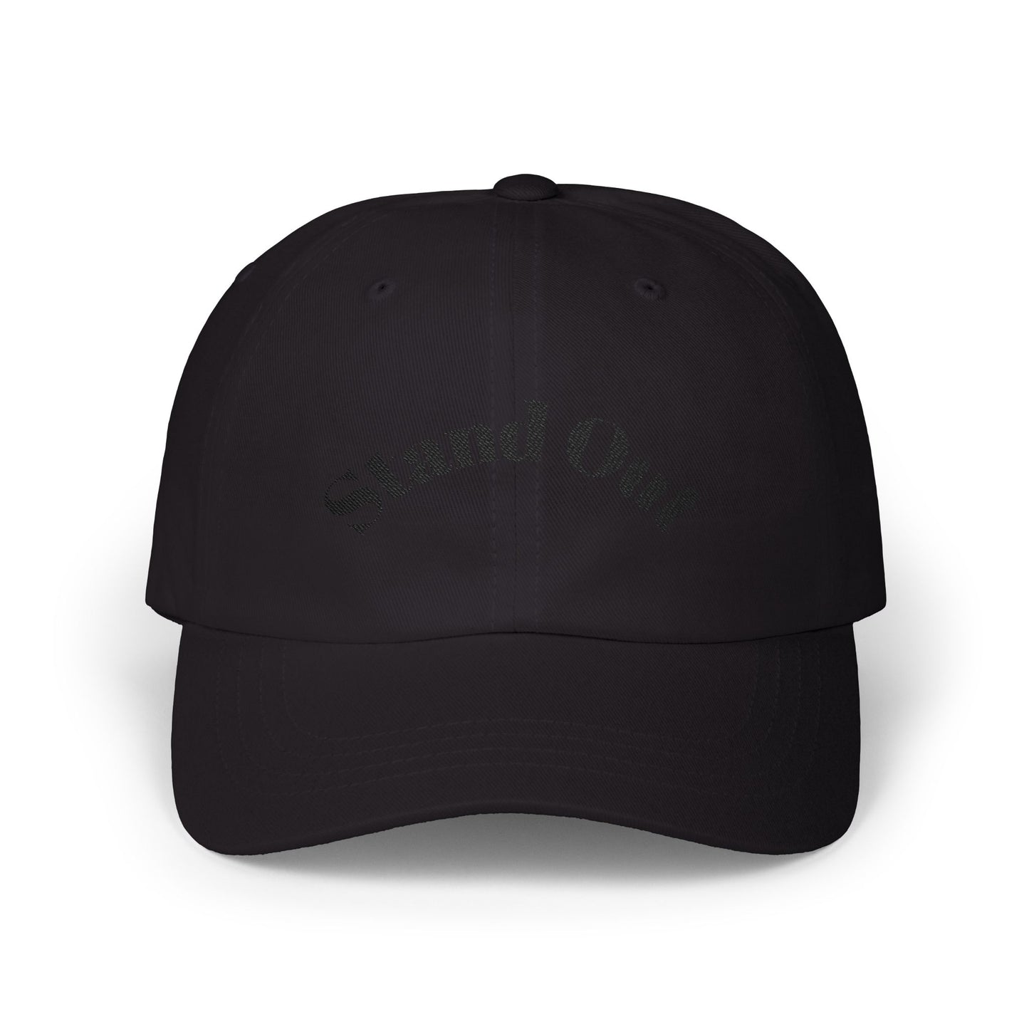 Classic Dad Cap — "Stand Out" Embroidered White Baseball Hat