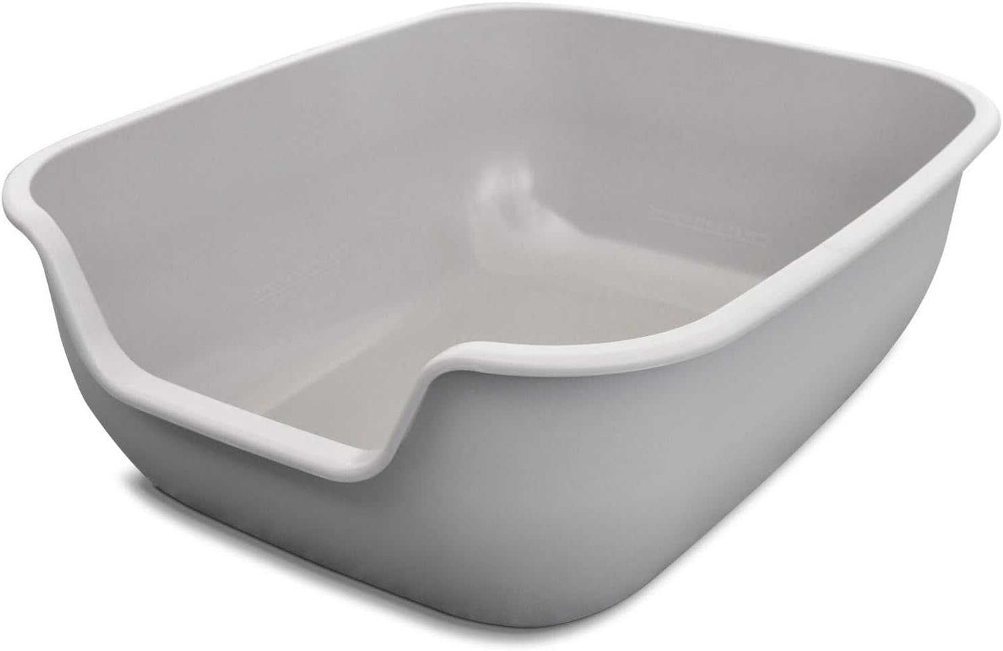 Betterbox Non-Stick large cat litter box with open top, high sides, and durable ABS plastic for easy cleaning and pet safety