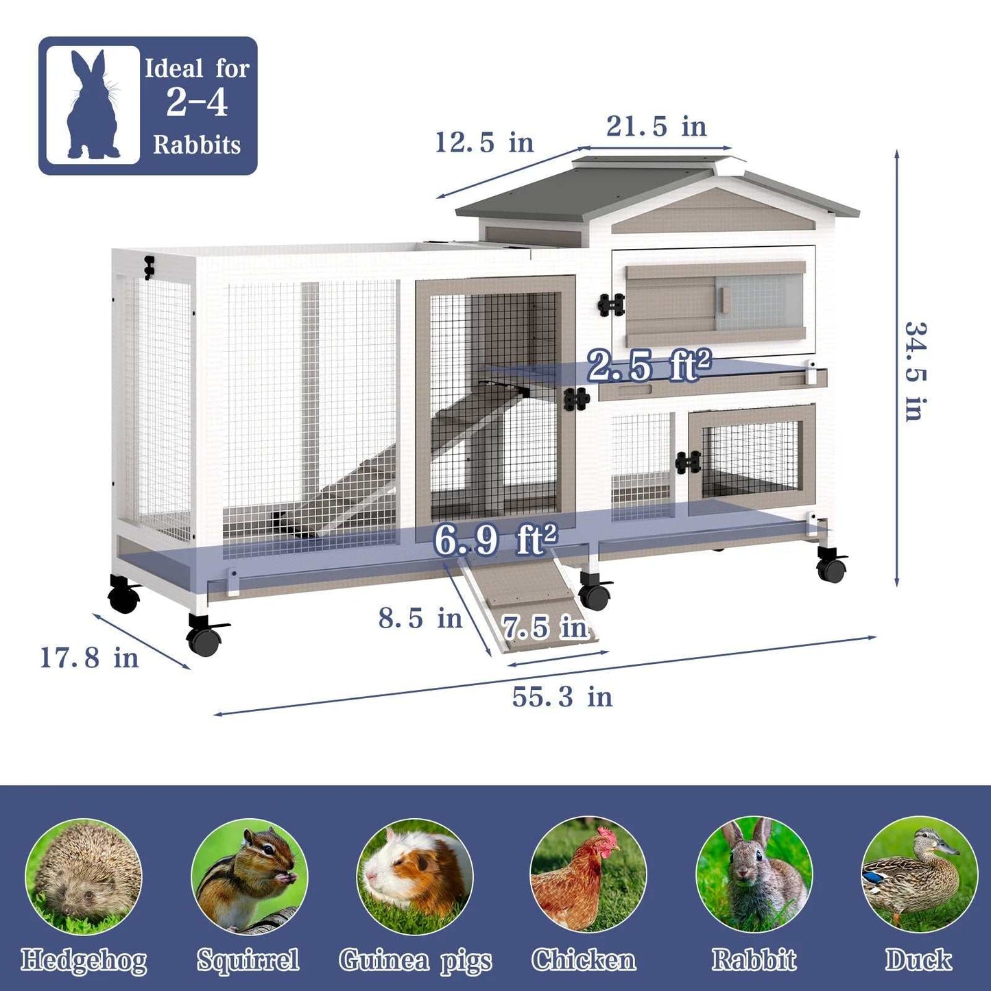 Wooden Rabbit Cage