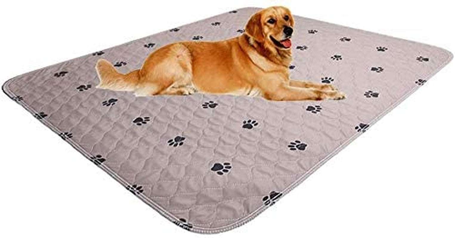 Large washable puppy pad with waterproof layers and anti-slip bottom for dogs and travel