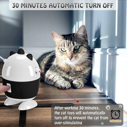 Cat Toys Interactive, Cat Light Toy and Cat Feather Toys 2 in 1, Recharge Cat Exercise Toys for Indoor Cats Automatic Cat Toys Interactive for Kitten