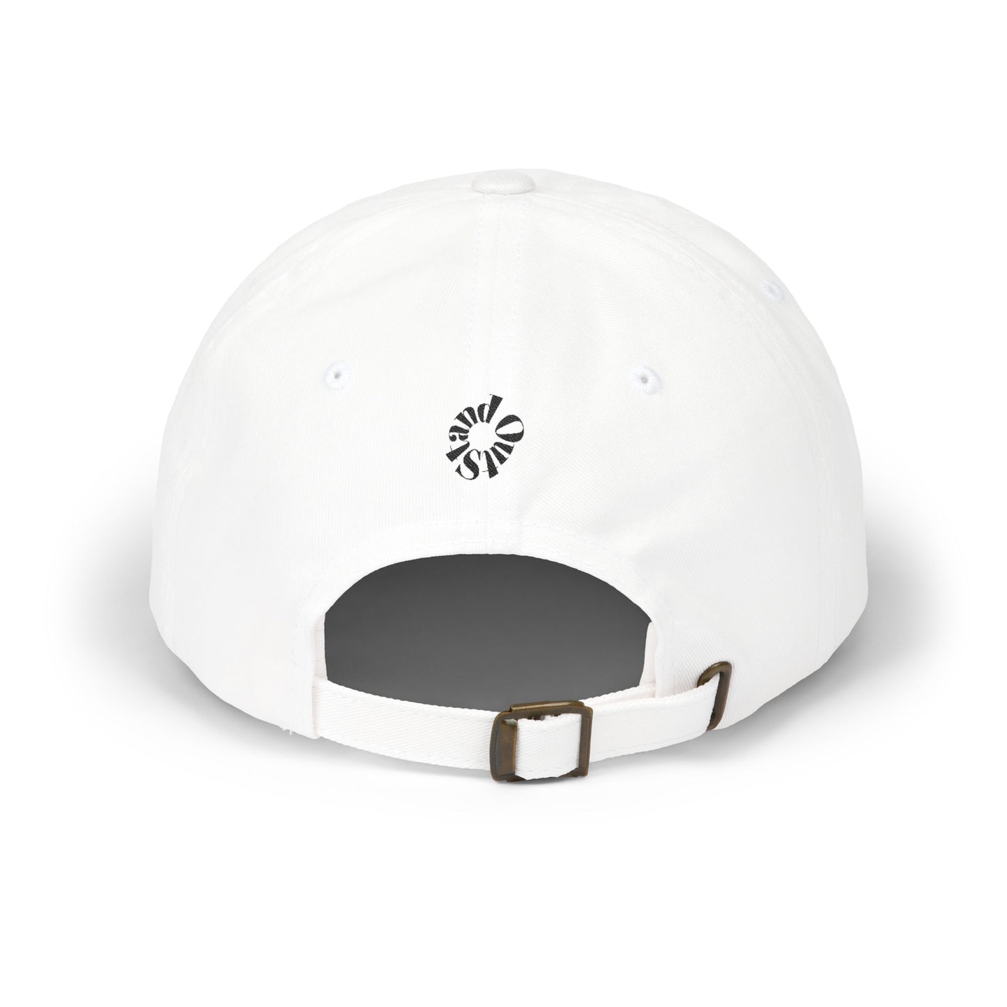 Classic Dad Cap — "Stand Out" Embroidered White Baseball Hat