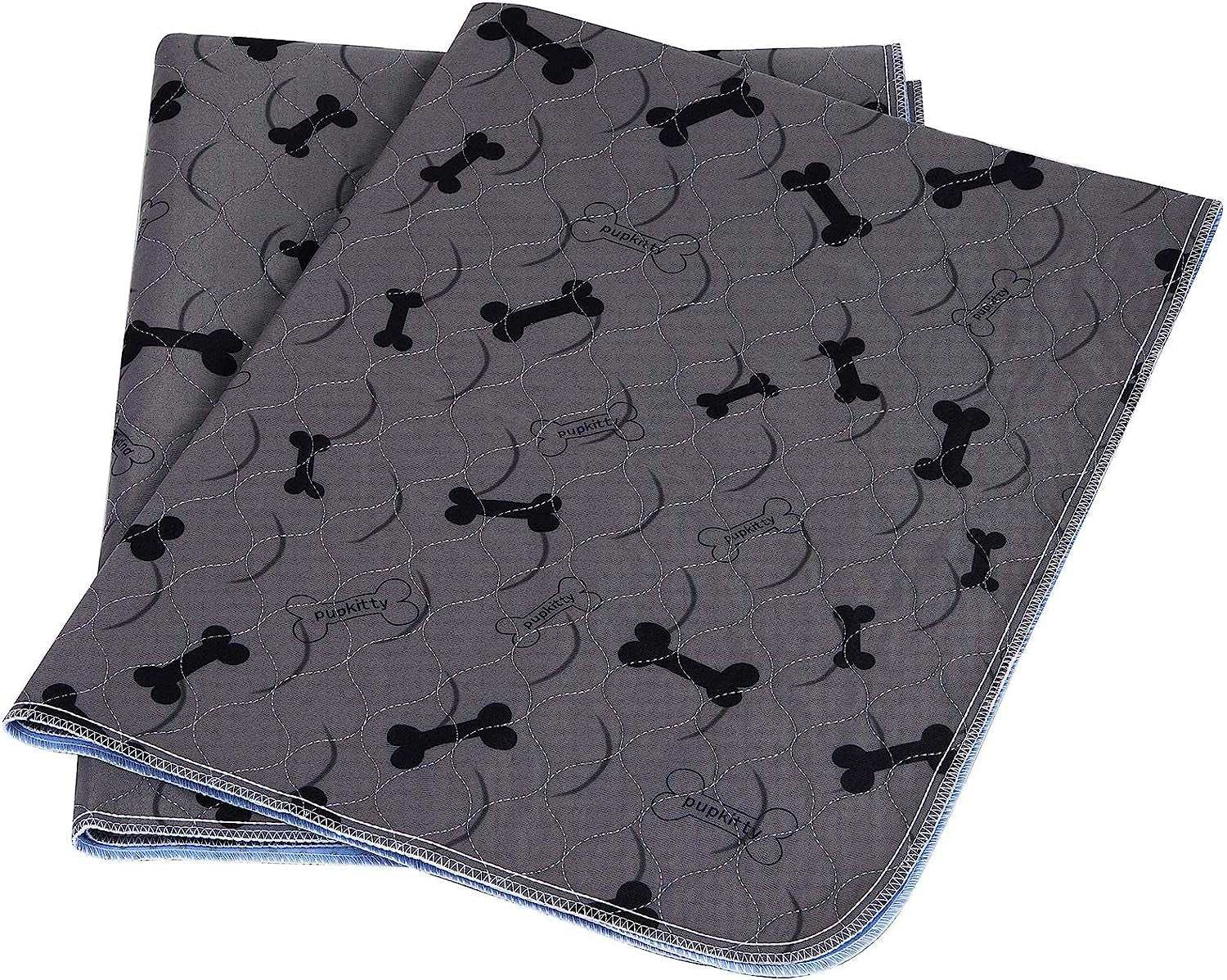 Washable dog pee pads with anti-slip bottom and super absorbent 4-layer design for puppy training and whelping