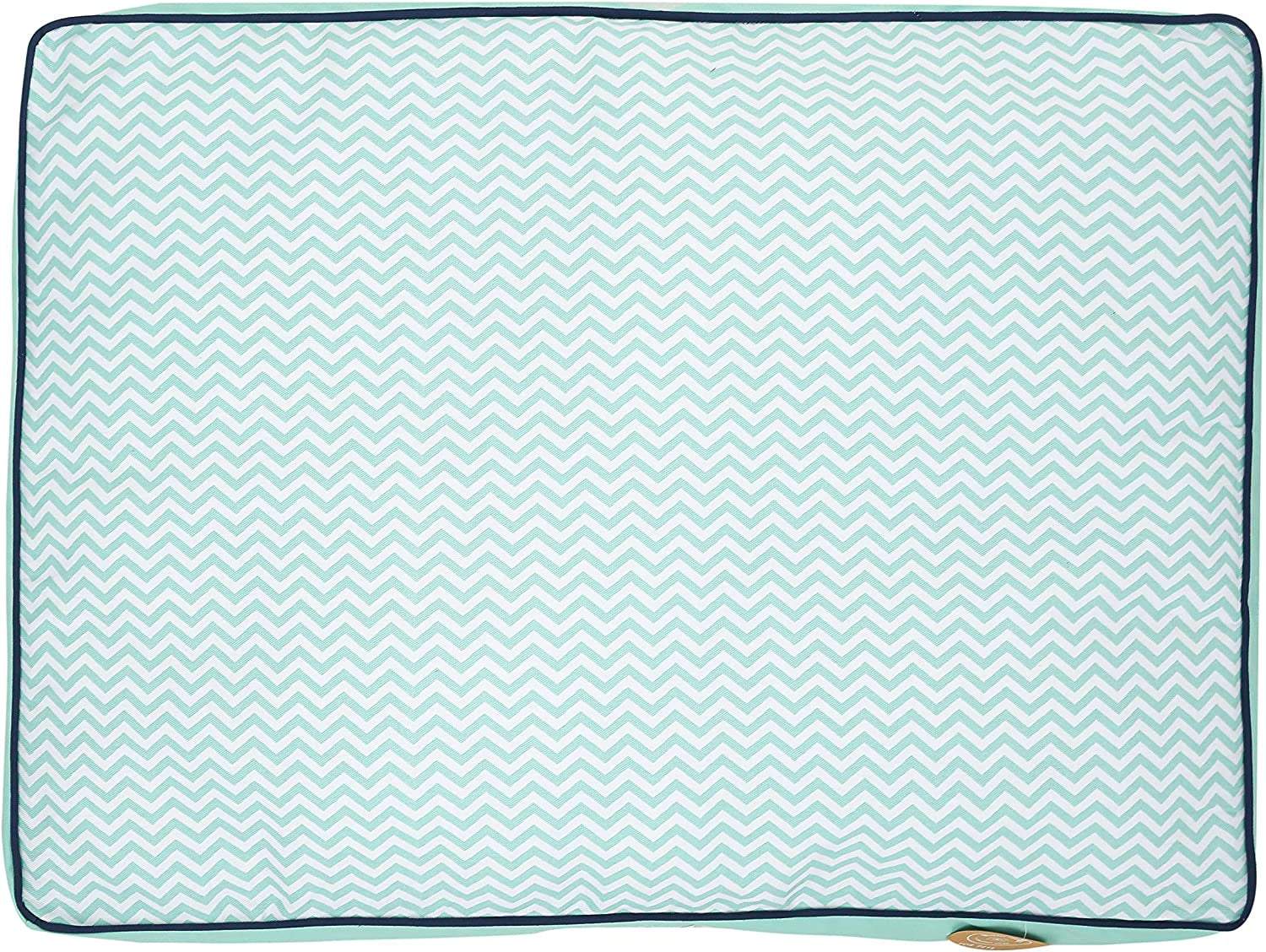 Jonathan Adler Now House for Pets Teal Chevron Cushion Dog Bed, Large: Machine Washable Dog Bed for Large Dogs by Jonathan Adler