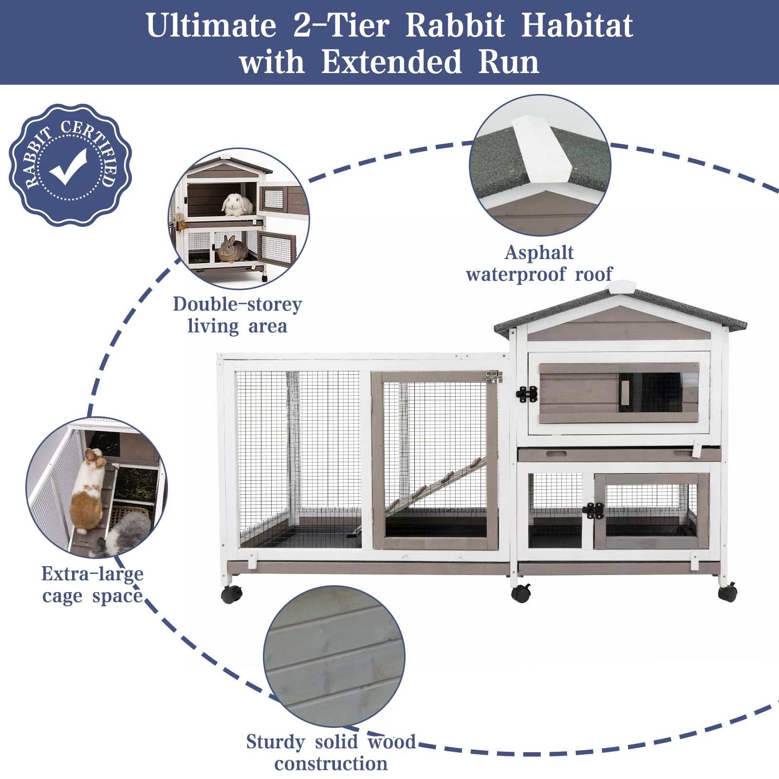 Wooden Rabbit Cage