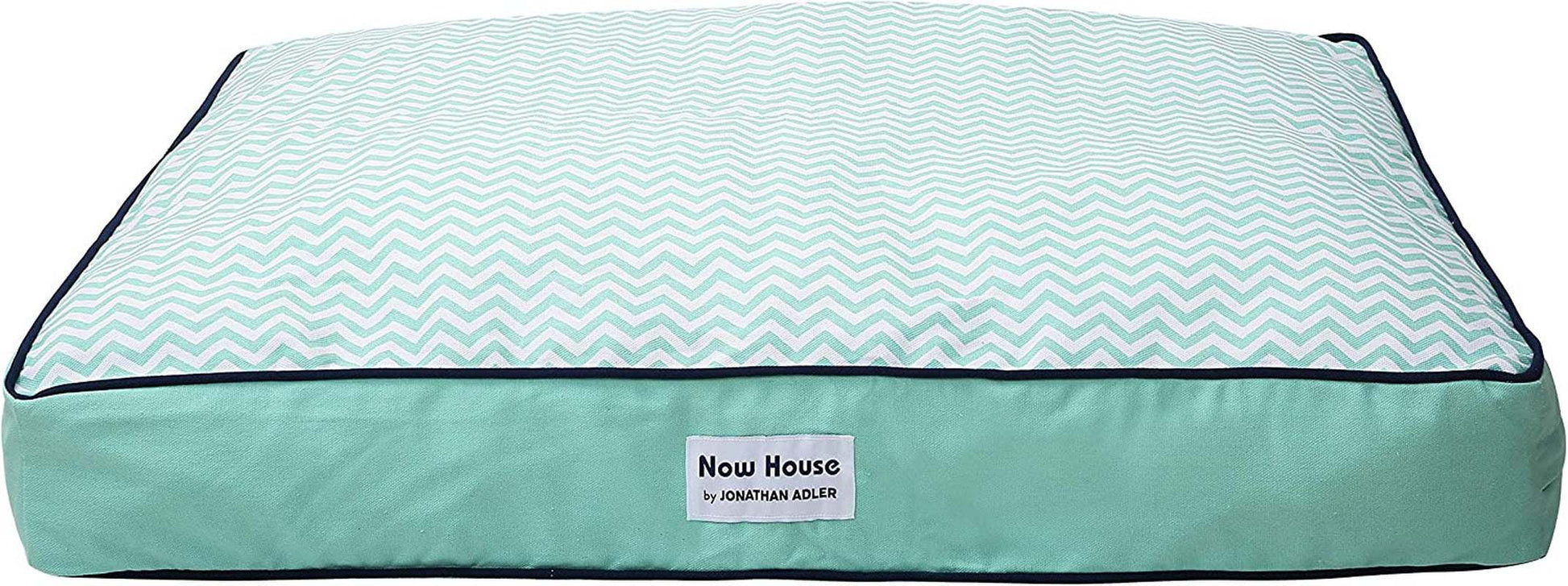 Jonathan Adler Now House for Pets Teal Chevron Cushion Dog Bed, Large: Machine Washable Dog Bed for Large Dogs by Jonathan Adler