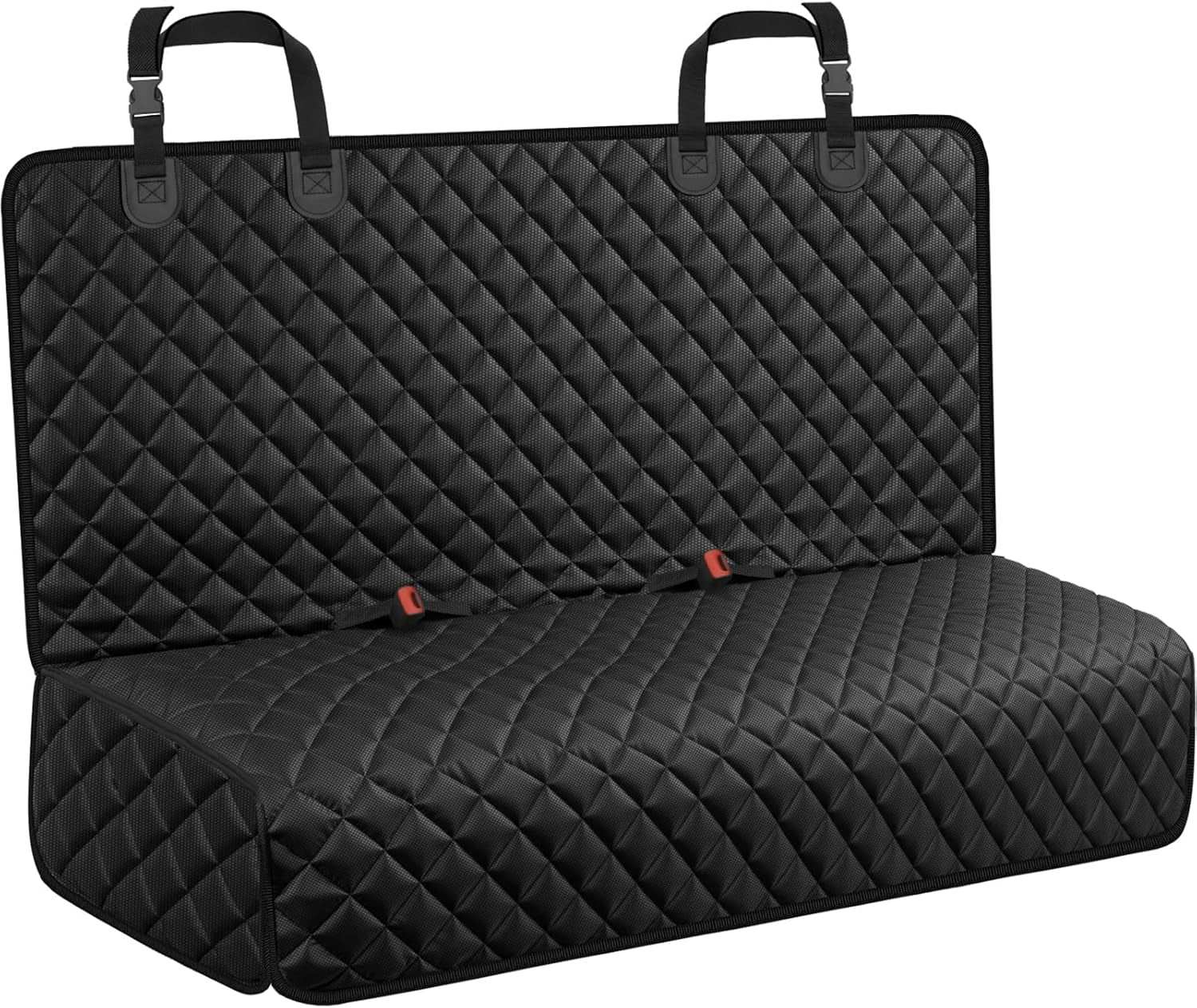 Waterproof dog car seat cover for back seat, non-slip and durable seat protector for pets and child car seats in SUVs and trucks