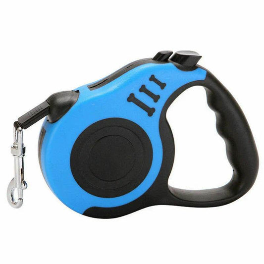 Automatic Retractable Dog Leash with dual sizes, brake and lock system, ergonomic grip, and tangle-free design for safe, comfortable walks