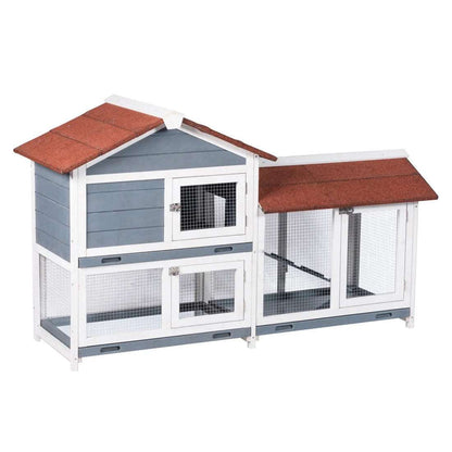 Wooden Waterproof Rabbit Hutch Pet House